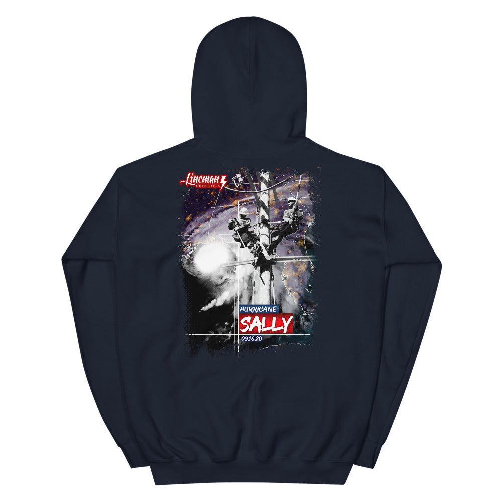 Hurricane Sally 2020 Power Lineman Hooded Sweatshirt