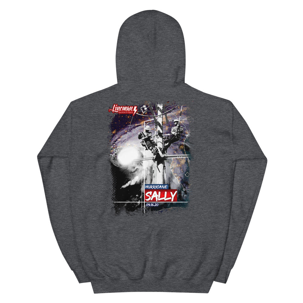 Hurricane Sally 2020 Power Lineman Hooded Sweatshirt