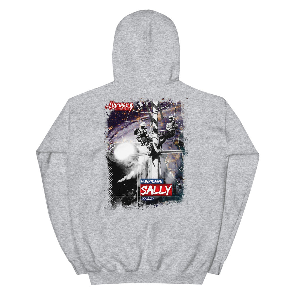 Hurricane Sally 2020 Power Lineman Hooded Sweatshirt