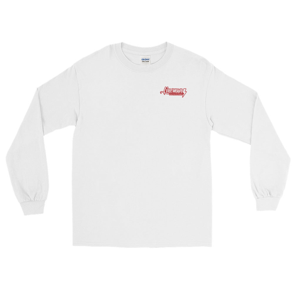 American USA Power Lineman Long Sleeve T-Shirt