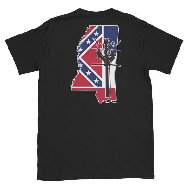Mississippi Power Lineman (No Text) Short Sleeve T-Shirt