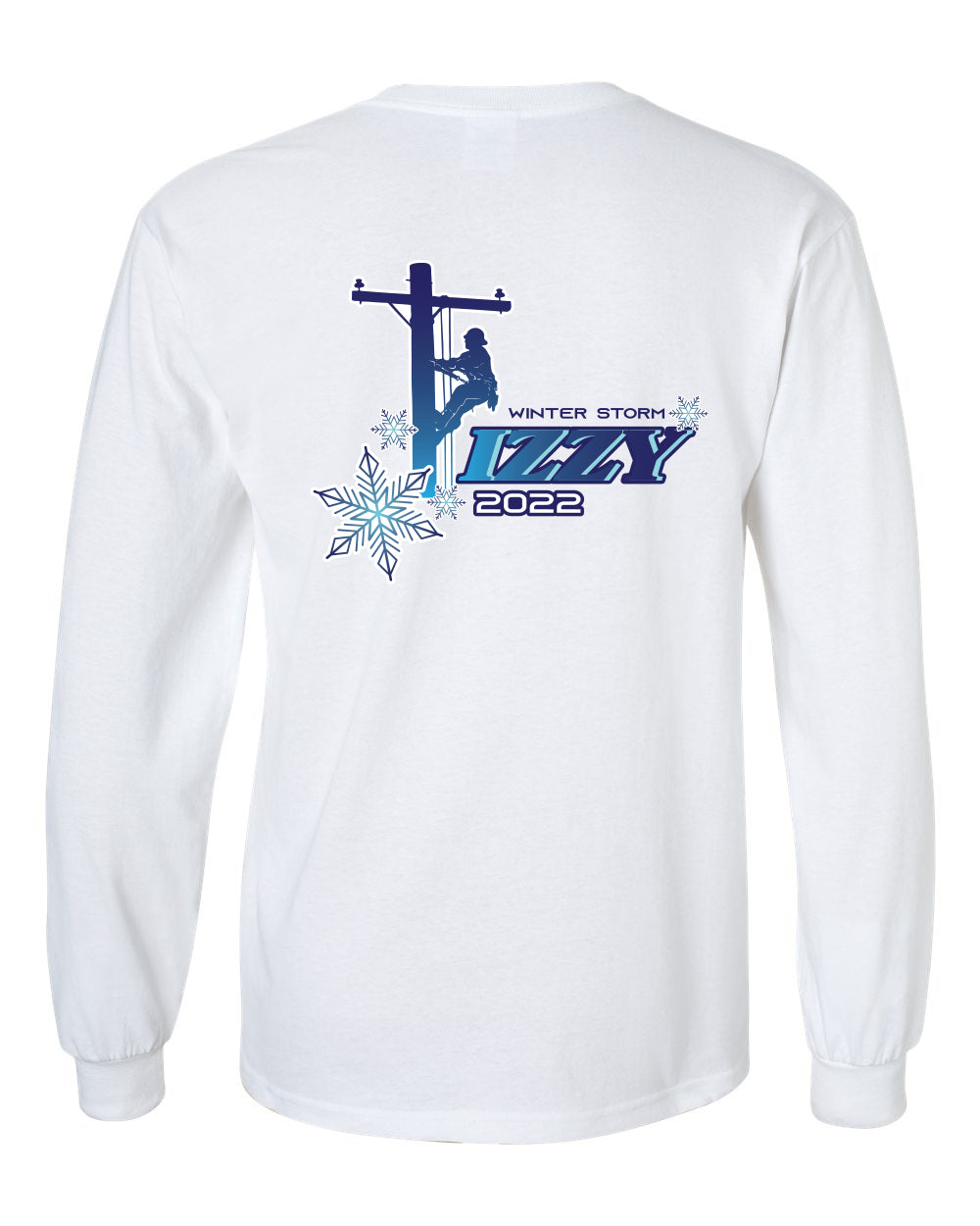 Winter Storm Izzy 2022 Power Lineman Long Sleeve T-Shirt