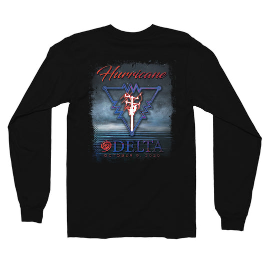 Hurricane Delta 2020 Power Lineman Long sleeve T-shirt