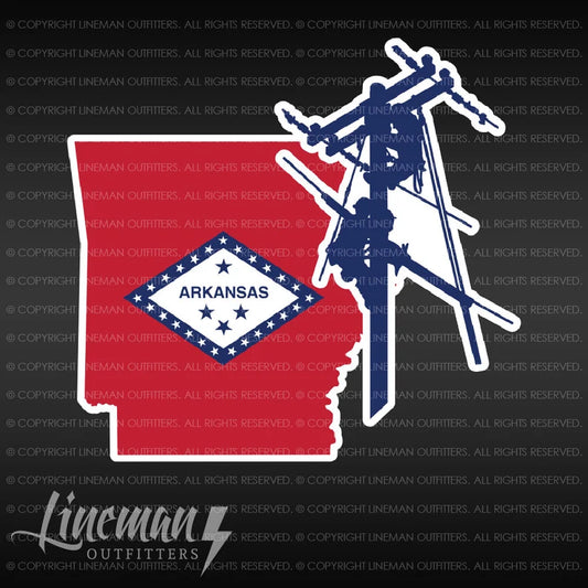 Arkansas Power Lineman Vehicle Decal