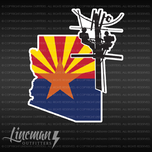 Arizona Power Lineman Vehicle Decal