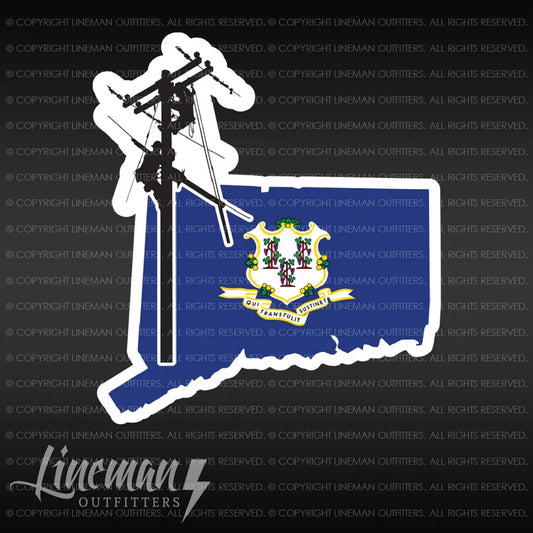 Connecticut Power Lineman Vehicle Decal