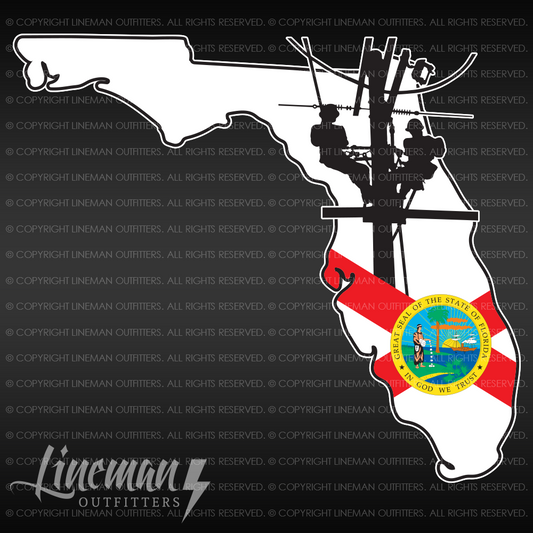 Florida Power Lineman Vehicle Decal