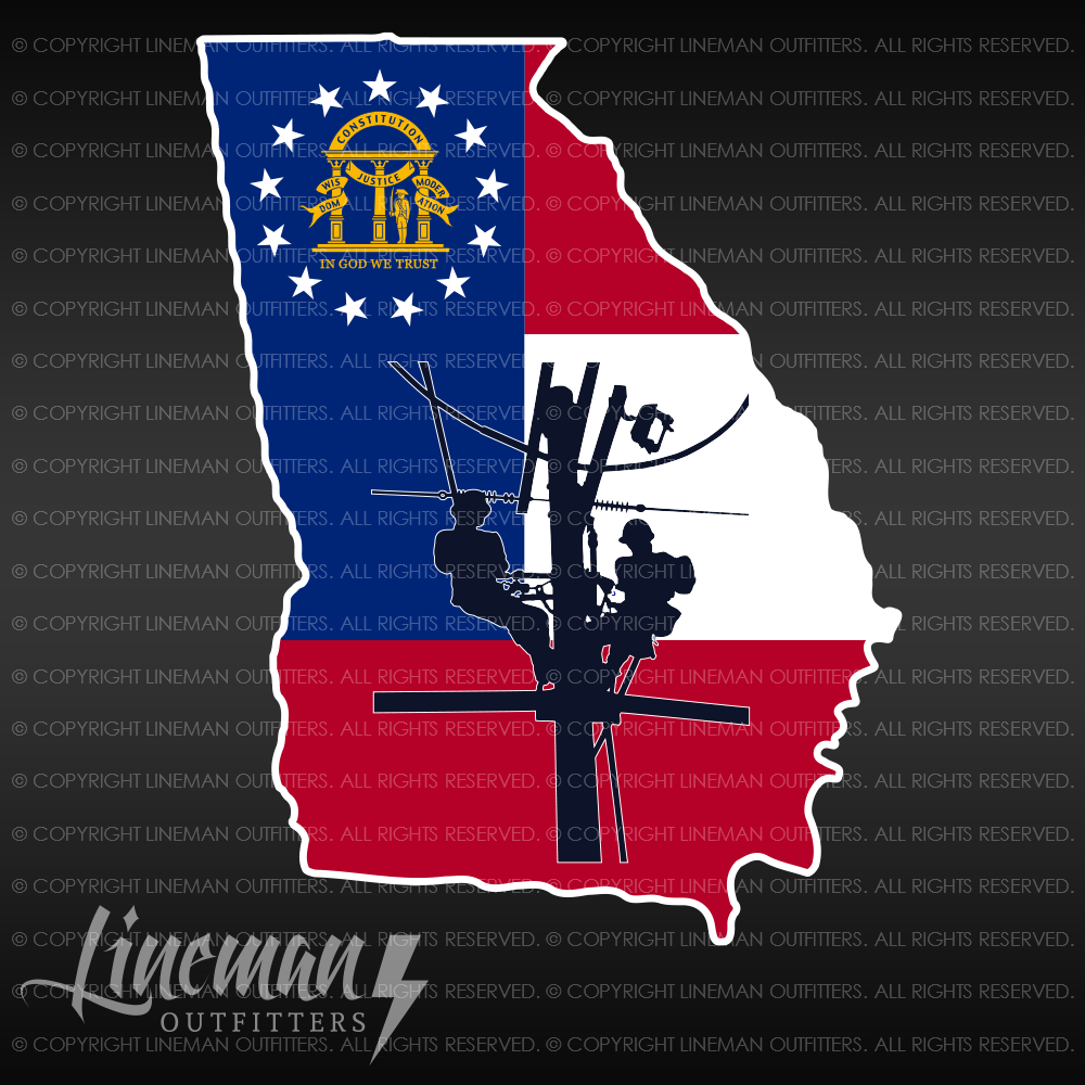 Georgia Power Lineman Vehicle Decal