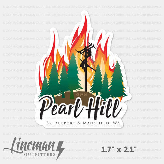 Pearl Hill Fire 2020 Hard Hat Decal / Sticker