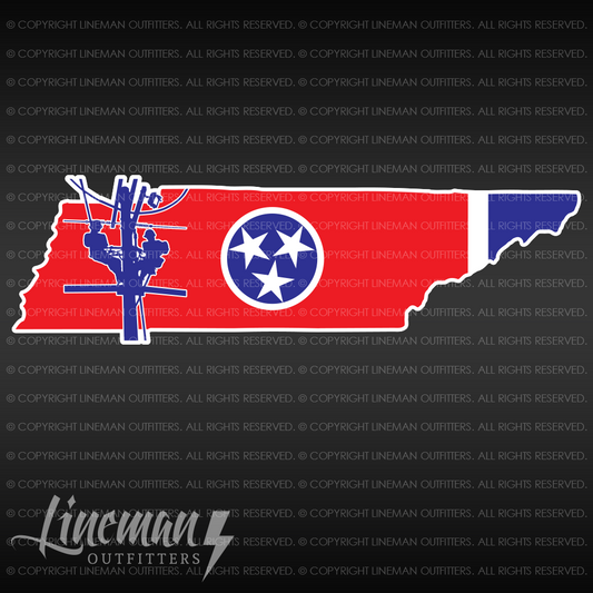 Tennessee Power Lineman Vehicle Decal