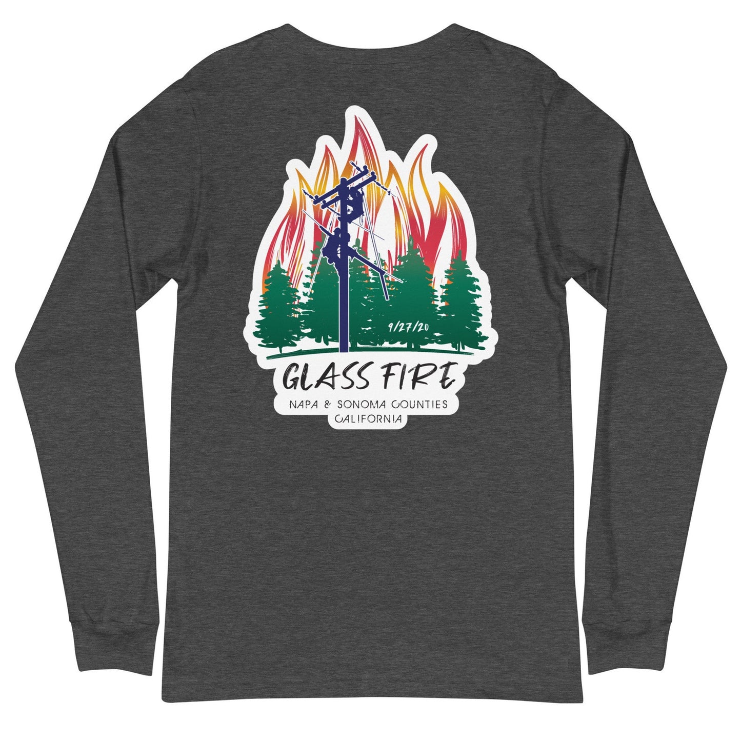 Glass Fire 2020 Power Lineman Long Sleeve T-Shirt