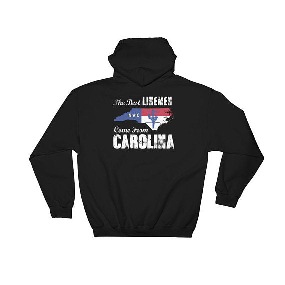 Best Linemen Come From Carolina Hooded Sweatshirt