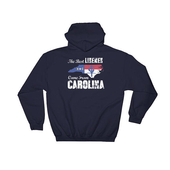 Best Linemen Come From Carolina Hooded Sweatshirt