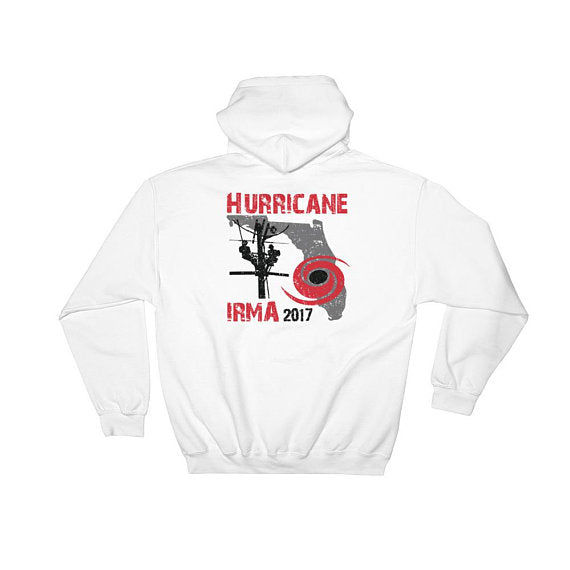 Hurricane Irma 2017 Power Lineman Hooded Sweatshirt