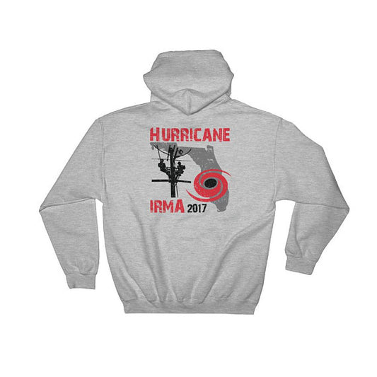 Hurricane Irma 2017 Power Lineman Hooded Sweatshirt