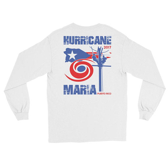 Hurricane Maria 2017 Power Lineman Long Sleeve T-Shirt