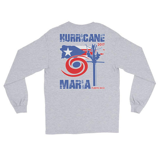 Hurricane Maria 2017 Power Lineman Long Sleeve T-Shirt