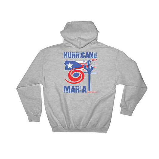 Hurricane Maria 2017 Power Lineman Hooded Sweatshirt