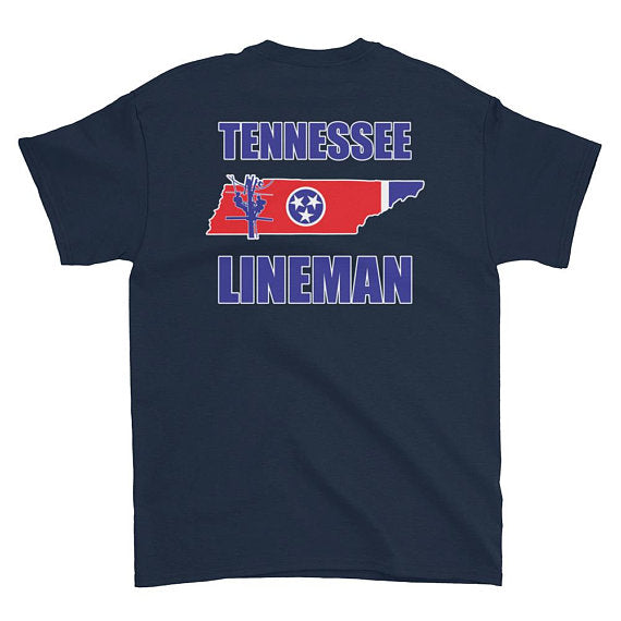 Tennessee Power Lineman Short Sleeve T-Shirt