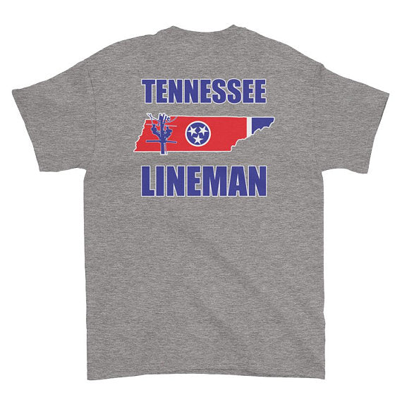 Tennessee Power Lineman Short Sleeve T-Shirt