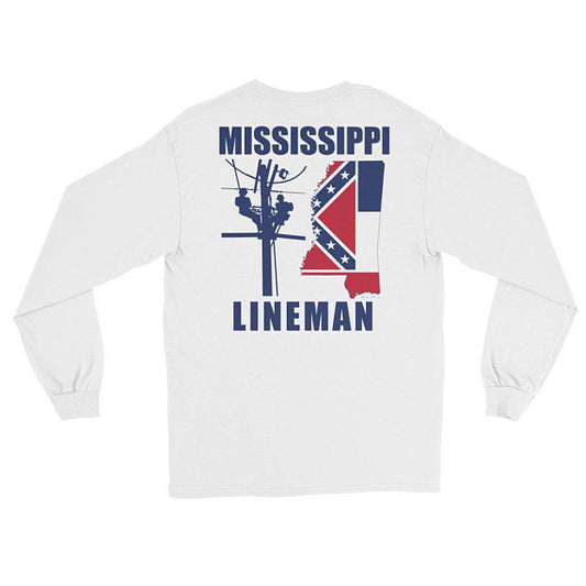 Mississippi Power Lineman Long Sleeve T-Shirt