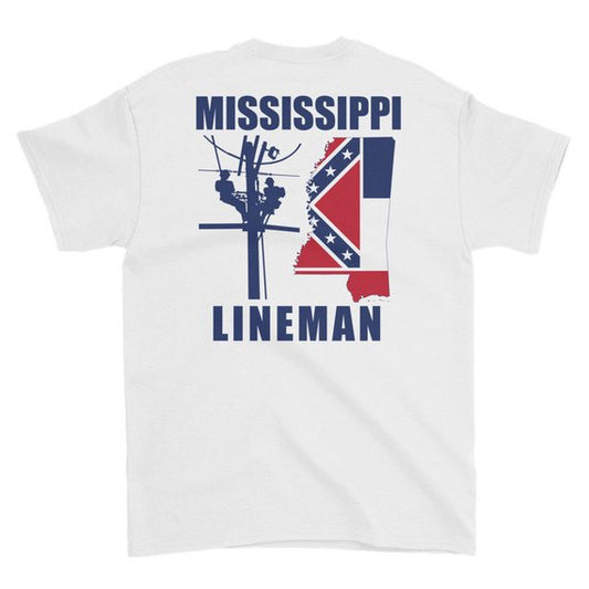 Mississippi Power Lineman Short Sleeve T-Shirt