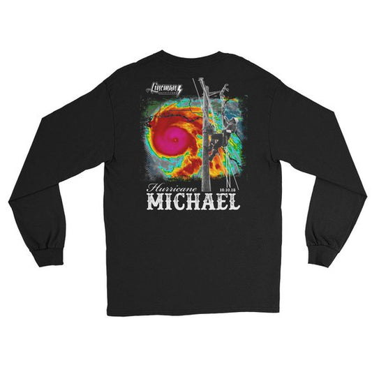 Hurricane Michael 2018 Power Lineman Long Sleeve T-Shirt