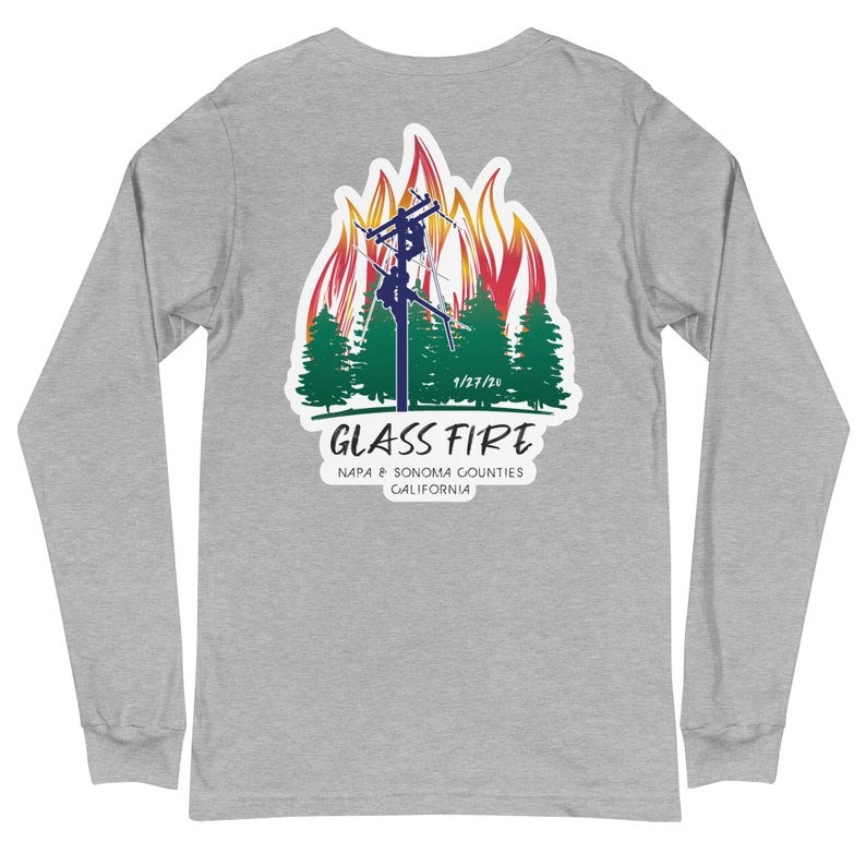 Glass Fire 2020 Power Lineman Long Sleeve T-Shirt