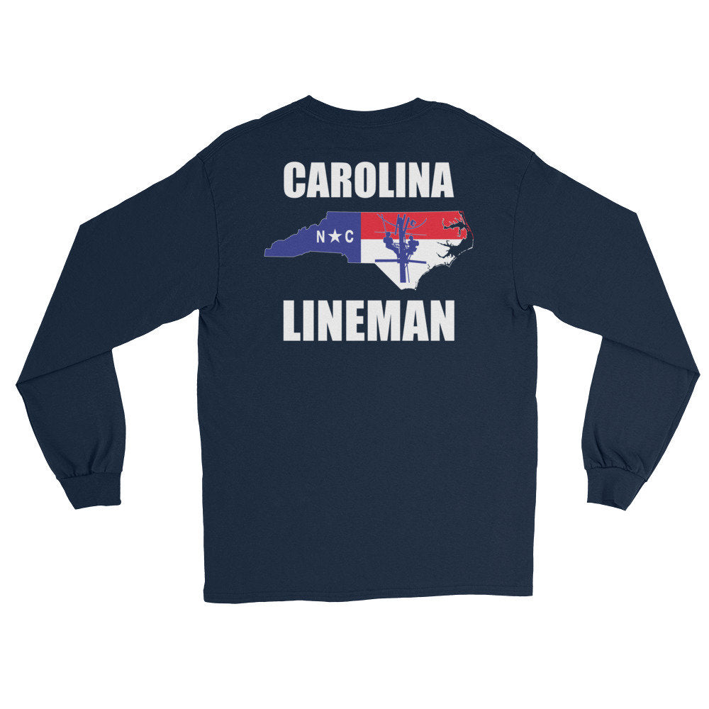 North Carolina Power Lineman Long Sleeve T-Shirt