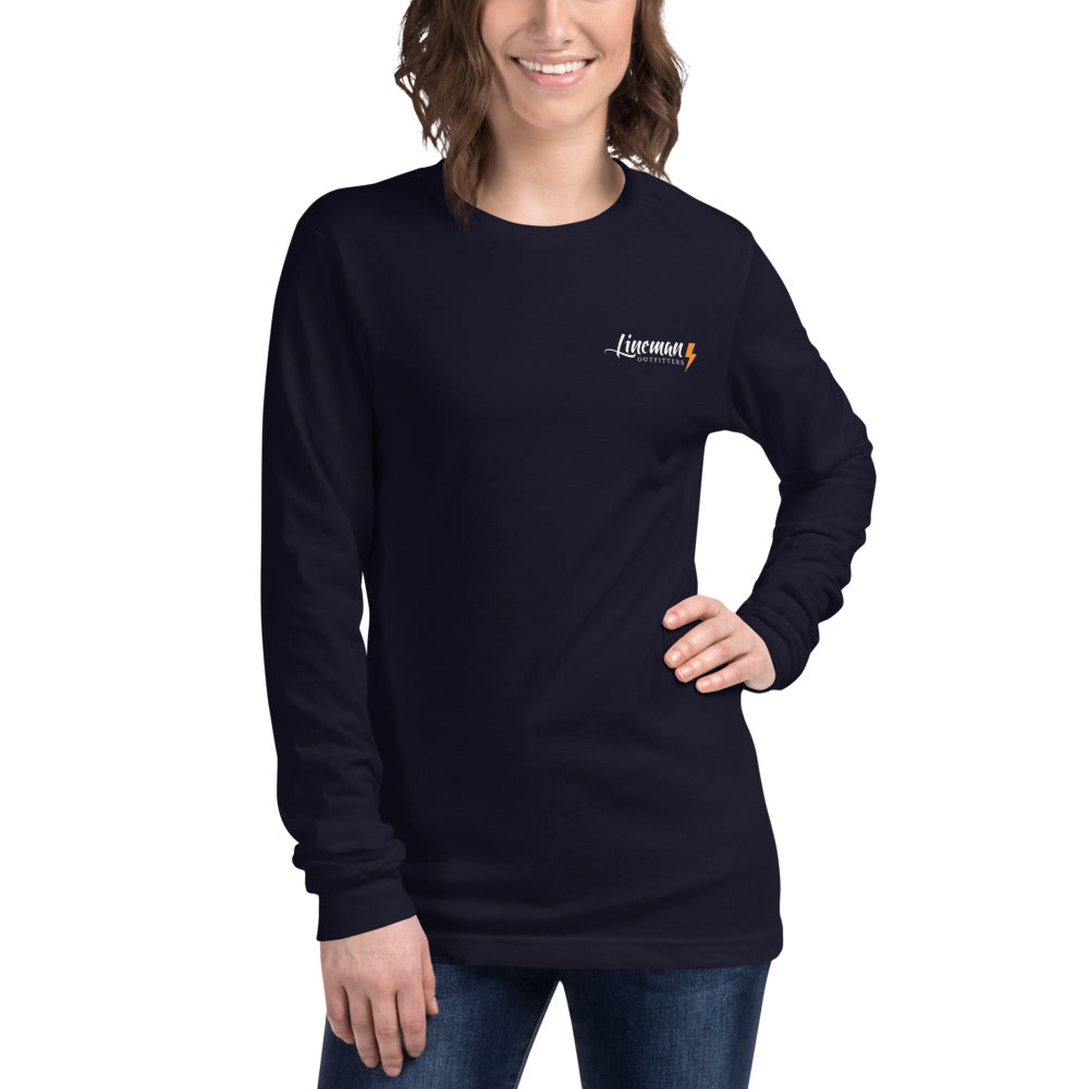 New Hampshire Line Wife Long Sleeve T-Shirt