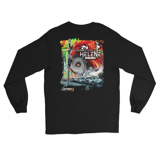 Hurricane Helene 2024 Power Lineman Long Sleeve Shirt