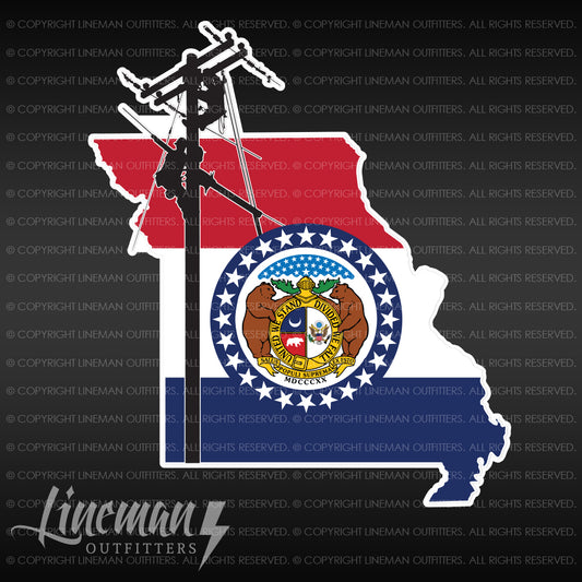 Missouri Power Lineman Vehicle Decal