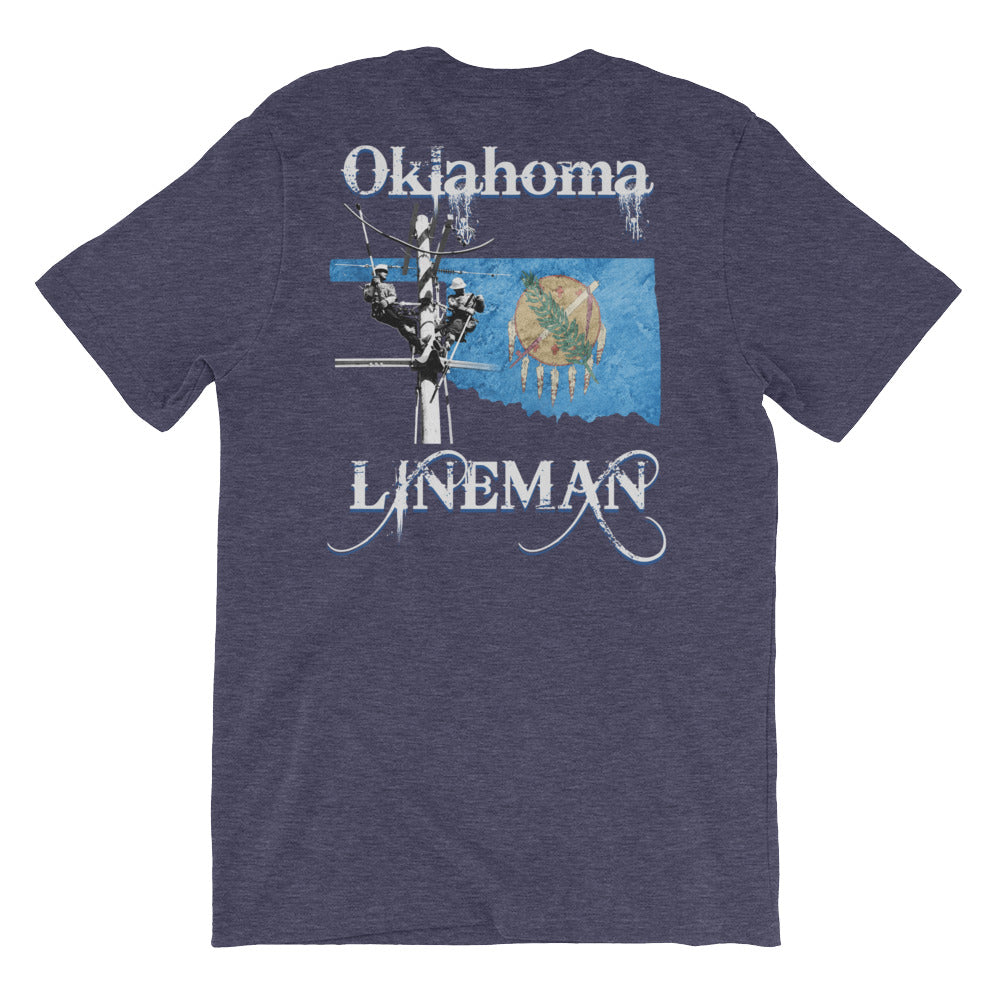 Oklahoma Power Lineman Short Sleeve T-Shirt