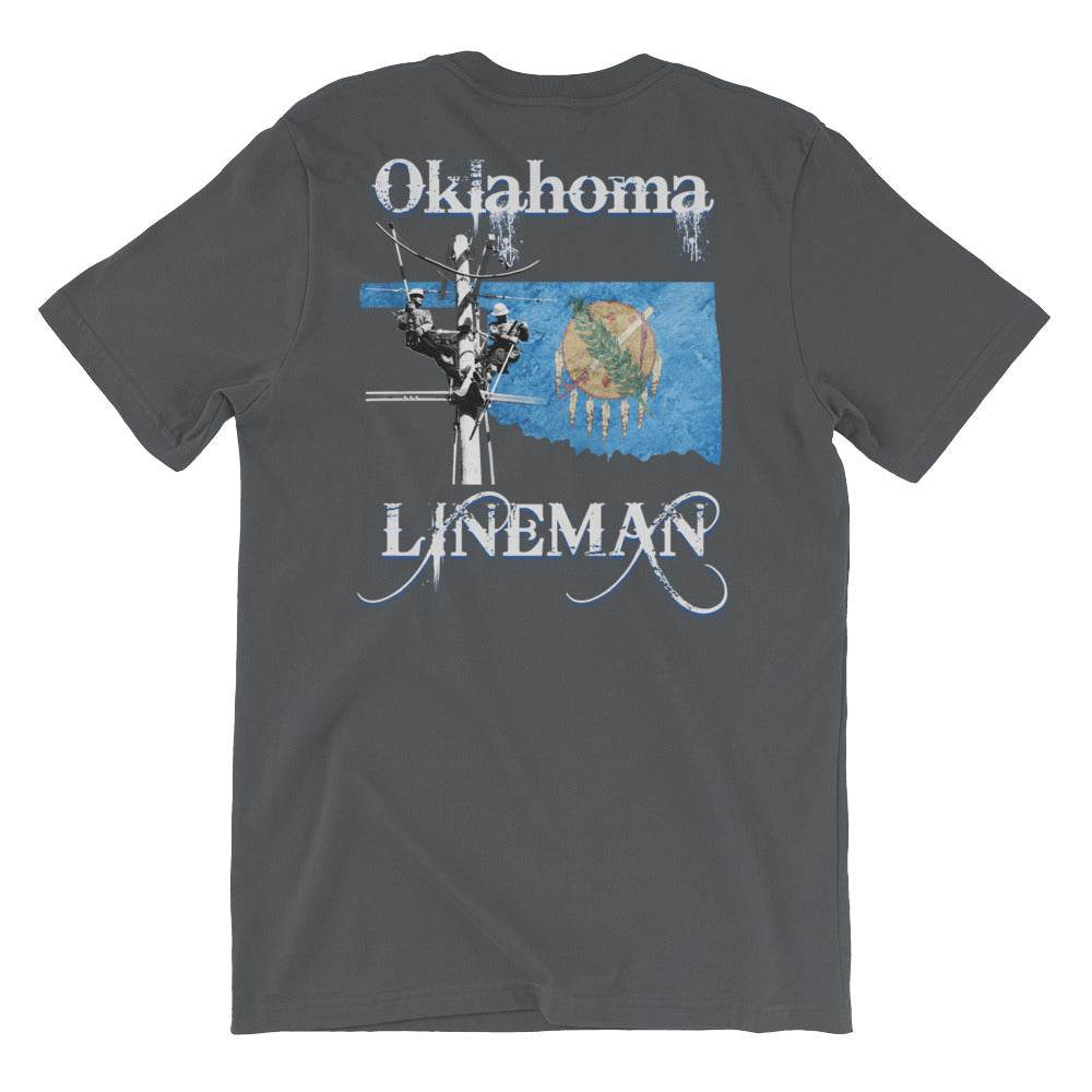 Oklahoma Power Lineman Short Sleeve T-Shirt