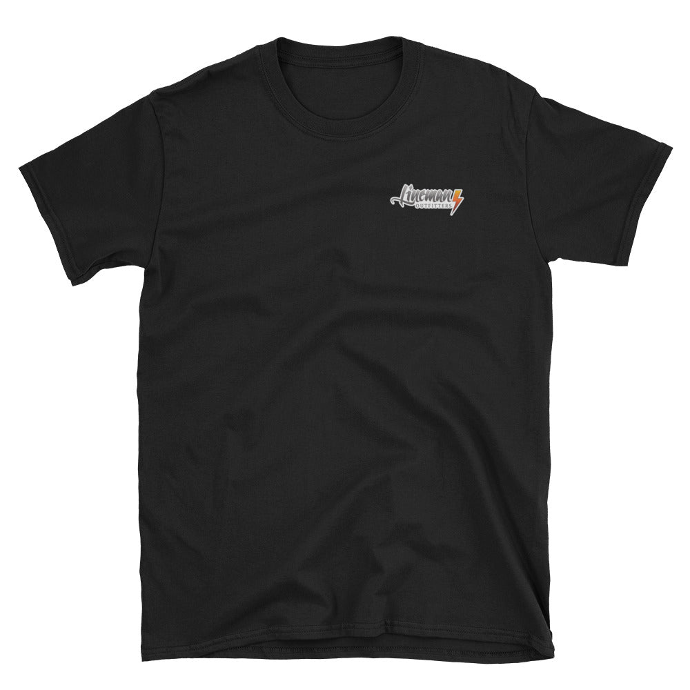 Wind Blew Shit Flew Out Came The Line Crew Short Sleeve T-Shirt