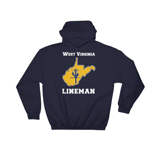 West Virginia Power Lineman Hooded Sweatshirt