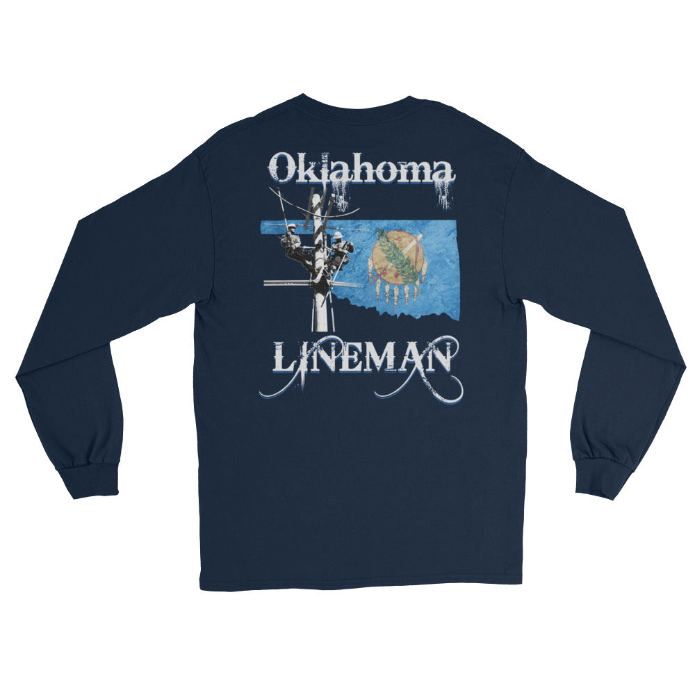 Oklahoma Power Lineman Long Sleeve T-Shirt