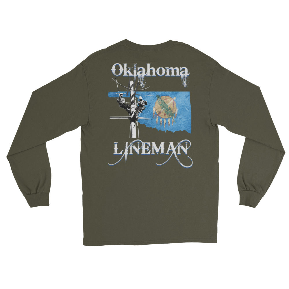 Oklahoma Power Lineman Long Sleeve T-Shirt