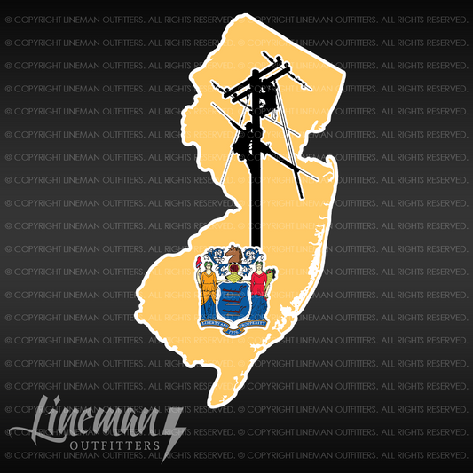 New Jersey Power Lineman Vehicle Decal