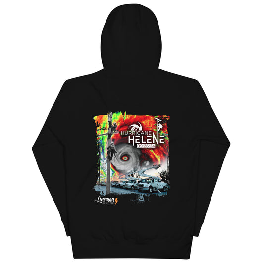 Hurricane Helene 2024 Power Lineman Hoodie